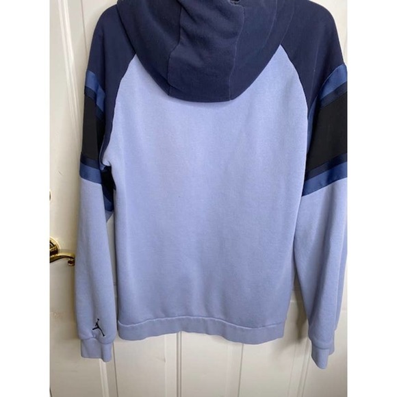 Vintage Nike Air Jordan Vintage Spell Out Jumpman AOP All Over Hoodie Medium - Picture 2 of 4